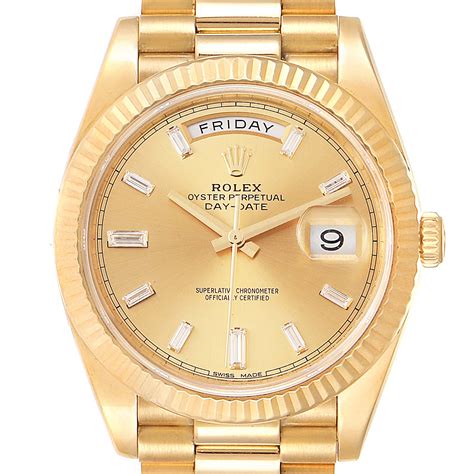 rolex gold mens presidential|rolex date 40 228238.